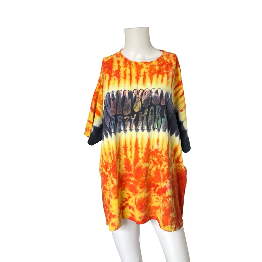 Vintage Neil Young Crazy Horse Greendale 2003 Tour Thrashed Tie Dye Size XL